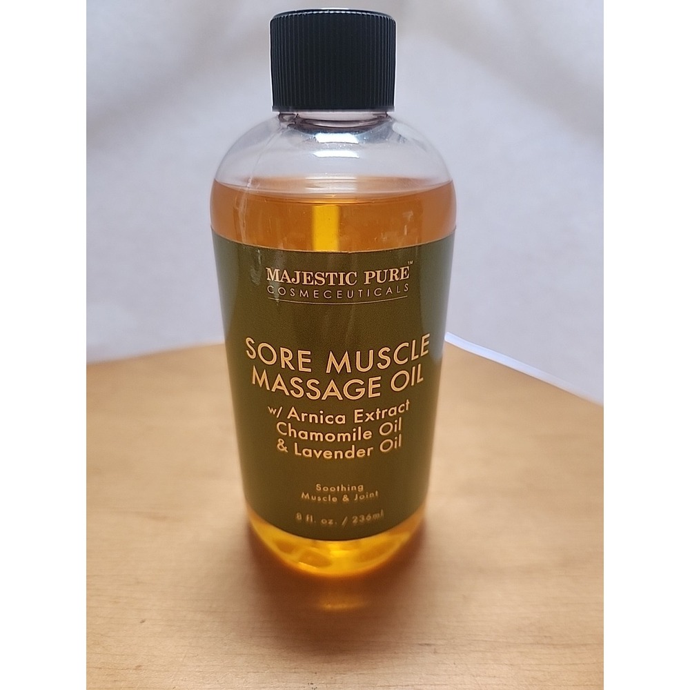 MAJESTIC PURE‎ Arnica Sore Muscle Massage Oil for Body
